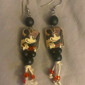 Vintage Mickey Mouse earrings Walt Disney World Dangle